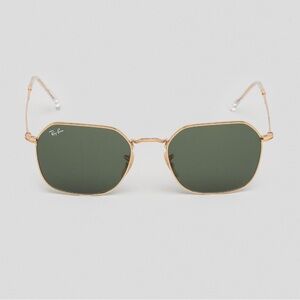 Ray-Ban Gold Frame Italy Green Lens Sunglasses